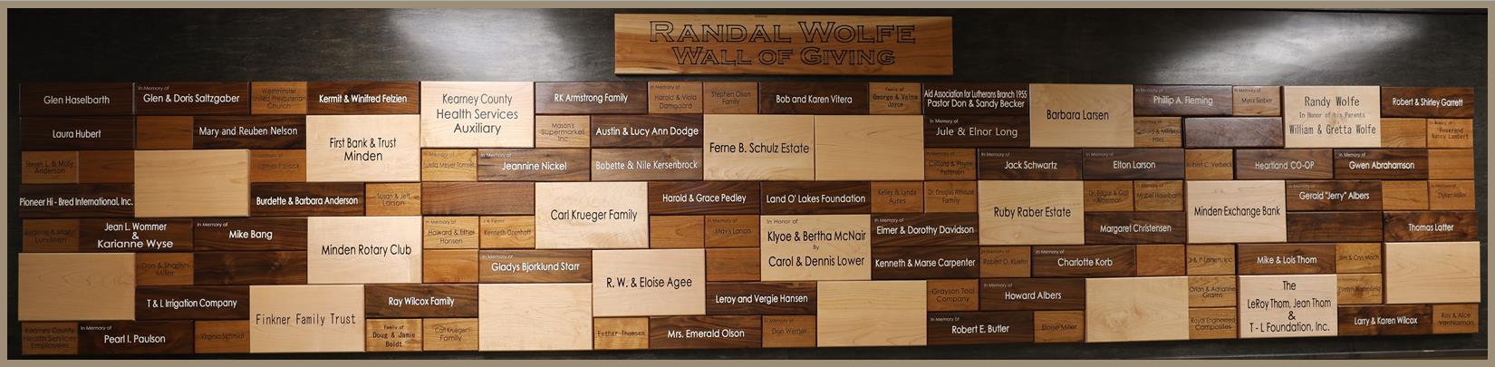 Donor Wall